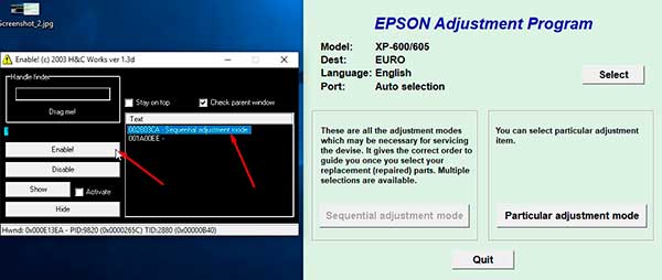 Epson XP-605 Waste Ink Pad Counter