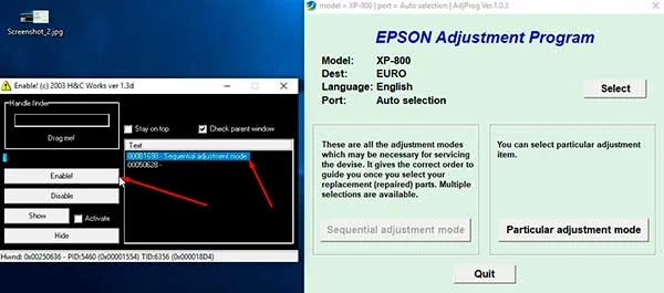 Reset Epson XP-800 Waste Ink Pad Counter