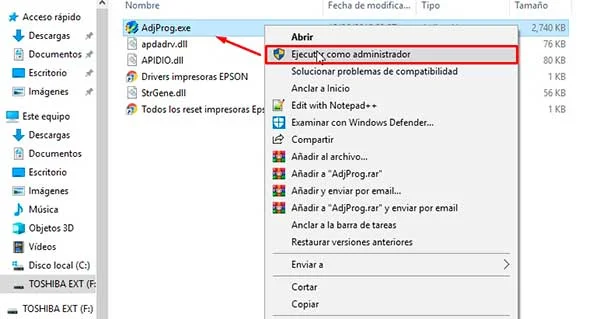 Download resetter Epson XP-821