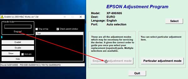 Reset Epson Expression XP-600