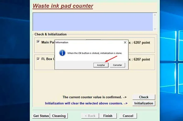 restablecer almohadillas epson expression Xp-801