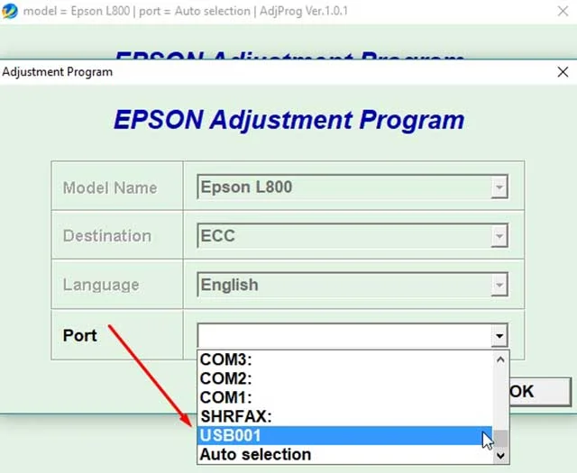 descargar adjustment program epson reset l800