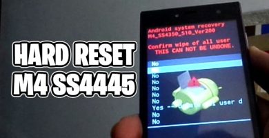 hard reset m4 ss4445