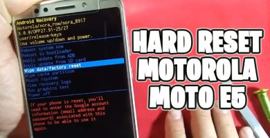 hard reset moto e5