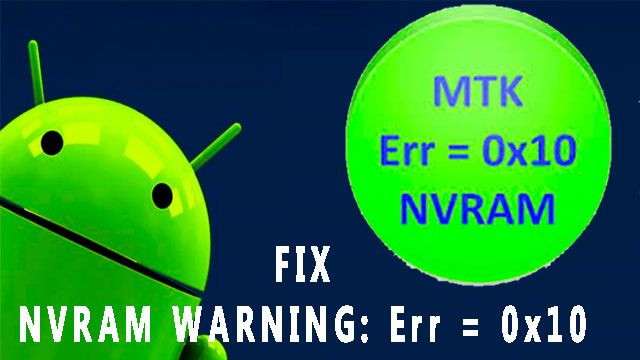 nvram warning err = 0x10