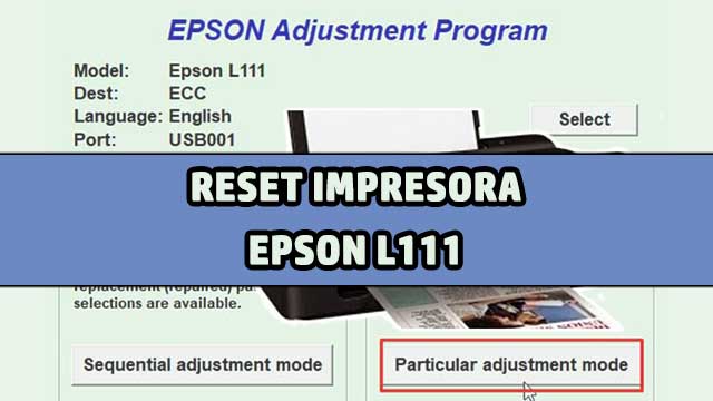 reset epson l111
